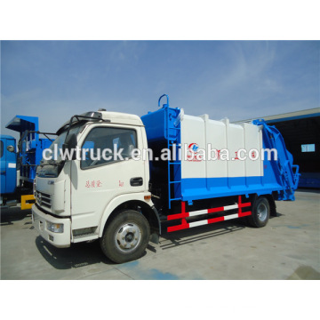 DFAC 6 cbm camión de basura pequeño, camión compactador de basura